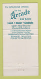 Matchbook Cover - Arcade Tap Room Delray Beach FL WEAR 30 Strike