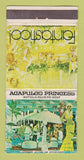 Matchbook Cover - Acapulco Princess Hotel Golf girlie Mexico WORN 30 Strike