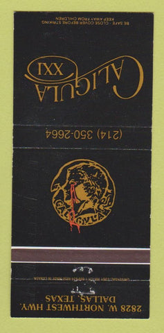 Matchbook Cover - Caligula XXI Dallas TX 30 Strike