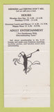 Matchbook Cover - Caligula XXI Dallas TX 30 Strike