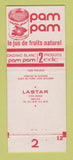 Matchbook Cover - Cinzano Blanc Liquor Hotel De L'Union Mirambeau France