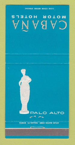 Matchbook Cover - Cabana Motor Hotels Palo Alto CA 30 Strike