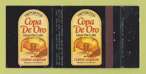 Matchbook Cover - Copa De Oro Liquor Coffee Mexico Portland OR WEAR 30 Strike
