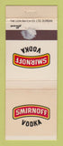 Matchbook Cover - Smirnoff Vodka South Africa WORN