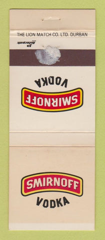 Matchbook Cover - Smirnoff Vodka South Africa WORN