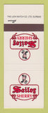 Matchbook Cover - Sailor Sherry Liquor South Africa SAMPLE