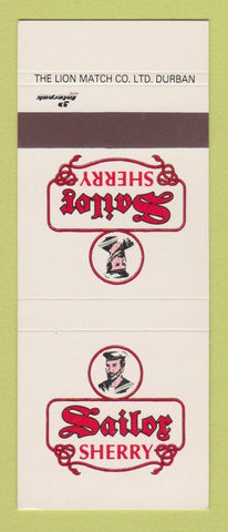 Matchbook Cover - Sailor Sherry Liquor South Africa SAMPLE