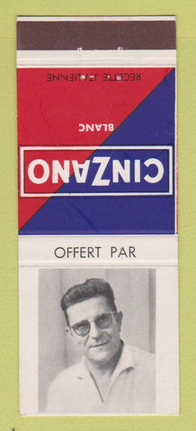 Matchbook Cover - Cinzano Blanc Liquor Offert Par