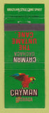 Matchbook Cover - Cayman Cachaca Liquor South Africa Rum POOR BACK