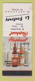 Matchbook Cover - Le Fontenoy Arcachon ST Raphael Liquor POOR STRIKER