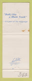 Matchbook Cover - Mack Semi Trucks Fort Lauderdale FL 75th