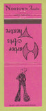 Matchbook Cover - Nortown Theatre Harbor Arts girlie Strip Club Detroit MI