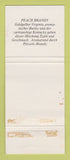 Matchbook Cover - Danske Club Peach Brandy Liquor WEAR