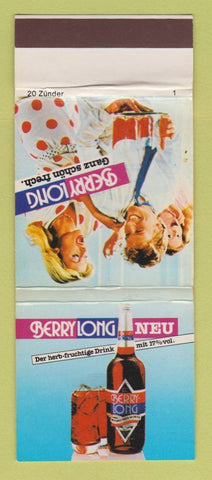 Matchbook Cover - Berry Long Neu Liquor Drink girlie