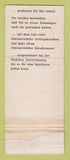 Matchbook Cover - Gniner Baum Liquor CREASES