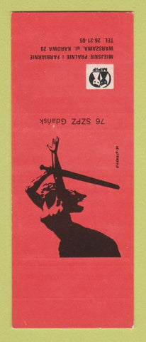 Matchbook Cover - Miejskie Pralnie girlie SAMPLE