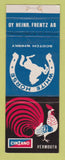 Matchbook Cover - Cinzano Vermouth Liuqor White Horse Scotch Gordon's Gin