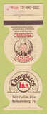 Matchbook Cover - Crossgates Inn Mechanicsburg PA WEAR
