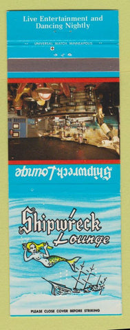 Matchbook Cover - Shipwreck Lounge girlie mermaid Mitchell SD Holiday Inn
