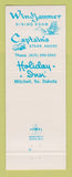 Matchbook Cover - Shipwreck Lounge girlie mermaid Mitchell SD Holiday Inn