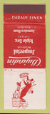 Matchbook Cover - Dujardin Imperial Liquor WEAR #1
