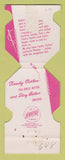 Matchbook Cover - Timely Men's Clothes Ratcliff Swartz Harrisburg PA