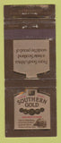 Matchbook Cover - Southern Gold Whiskey South Africa WORN