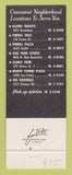 Matchbook Cover - McDougall's Laundry Tuxedo Rental San Antonio TX