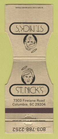 Matchbook Cover - St Nick's Columbia SC