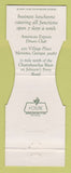 Matchbook Cover - Steeplehouse Restaurant Marietta GA