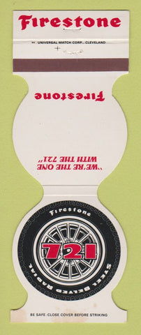 Matchbook Cover - Firestone 721 Tires