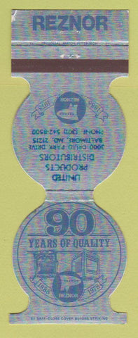 Matchbook Cover - Reznor United Products Distributors 1978 Baltimore MD