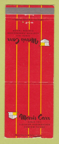 Matchbook Cover - Morris Carr Men's Clothes Los Angeles CA WEAR