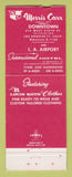 Matchbook Cover - Morris Carr Men's Clothes Los Angeles CA WEAR