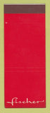 Matchbook Cover - Fischer Clothes SAMPLE WEAR