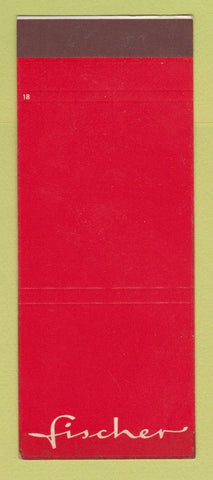 Matchbook Cover - Fischer Clothes SAMPLE WEAR