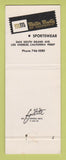 Matchbook Cover - Mister Marty of California Clothes Los Angeles CA WEAR