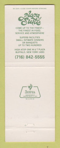 Matchbook Cover - Plaza Suite Restaurant Buffalo NY M&T Plaza
