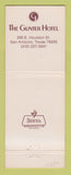 Matchbook Cover - Gunter Hotel San Antonio TX