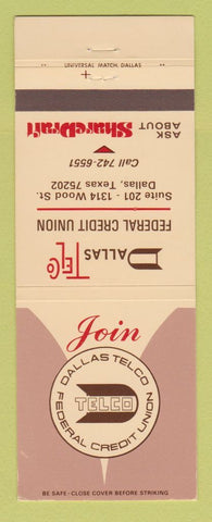 Matchbook Cover - Dallas Telco Federal Credit Union TX