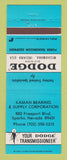 Matchbook Cover - Dodge Transmissions Mishawaka IN