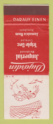 Matchbook Cover - Dujardin Imperial Liquor Trapeze Cartoon