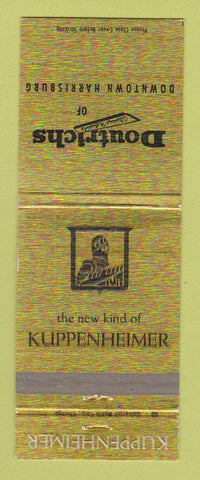 Matchbook Cover - Kuppenheimer Men's Clothes Doutrichs Harrisburg PA