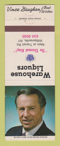 Matchbook Cover - Warehouse Liquors Williamsville NY