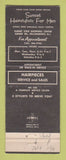 Matchbook Cover - Sunset Hair Salon Willingboro NJ