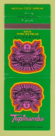 Matchbook Cover - Tupinamba Mexican Food Dallas? TX WEAR