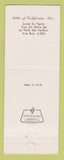 Matchbook Cover - Ditto's Jeans girlie