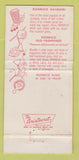 Matchbook Cover - Ronrico Rum San Juan Puerto Rico WEAR 30 Strike
