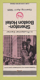 Matchbook Cover - Sheraton Boston Hotel 1965 WEAR 30 Strike