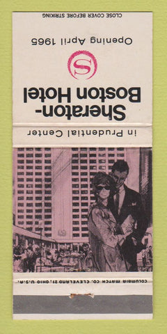 Matchbook Cover - Sheraton Boston Hotel 1965 WEAR 30 Strike